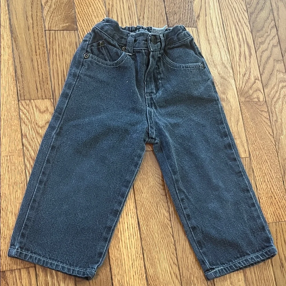 Vintage Carters Watch the Wear Denim Jeans 24 MO Baby dark Wash Faded Toddler